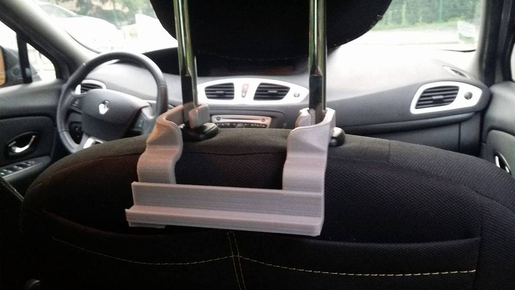 Car seat cushion for smartphone or tablet holder