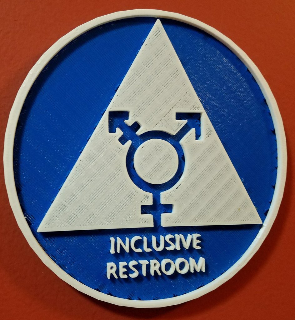 Including Toilet Sign