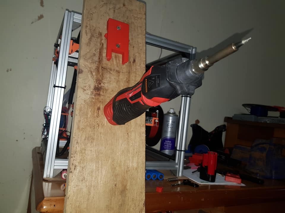 Wall mount for Milwaukee M12 tools