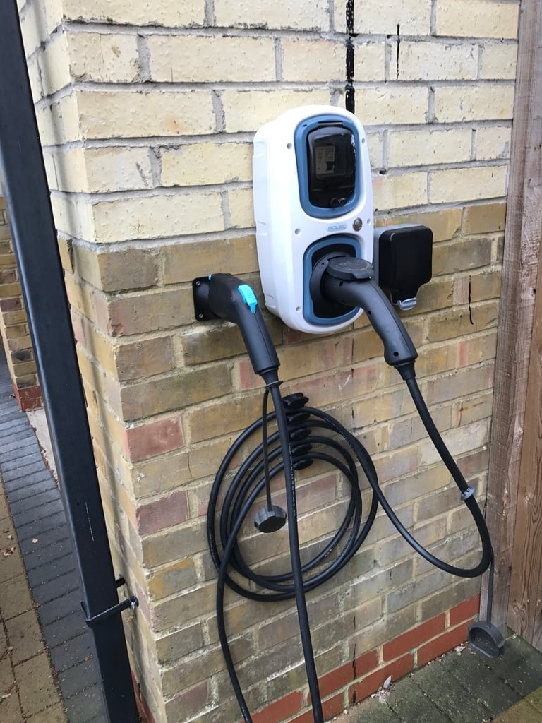 Cable holder for Electric Cars (Type 2, 16AMP or 32AMP) - Larger version