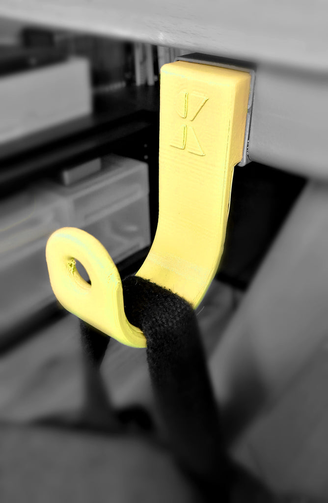 Universal hook and bag holder for IKEA Galant Desk