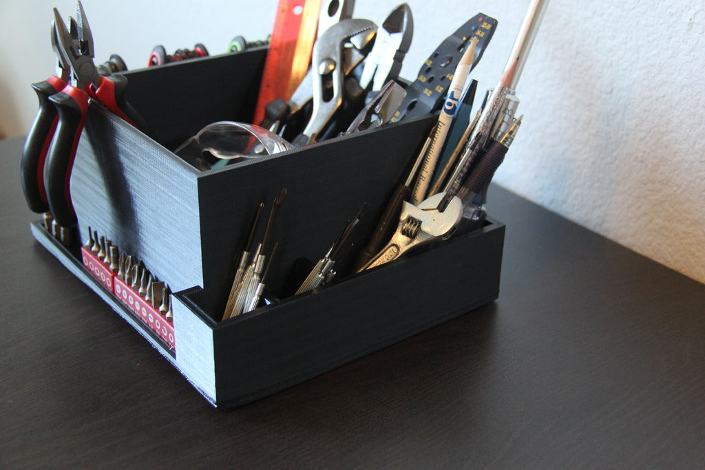 Desk Tool Organizer for Tools and Small Parts