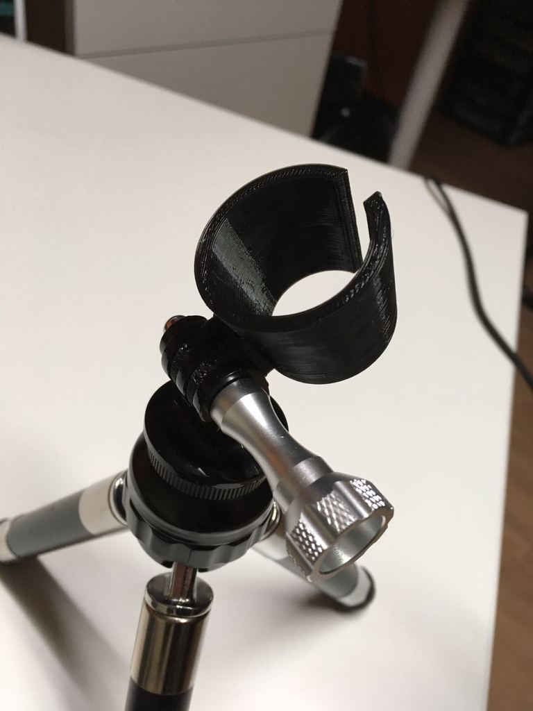 Microphone holder with GoPro mounting