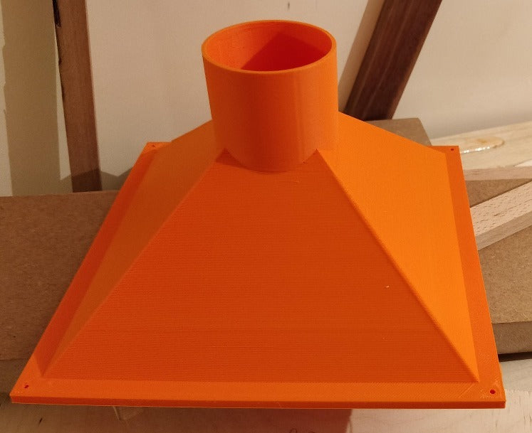 Large Mouth Dust Collection Funnel for Woodworking