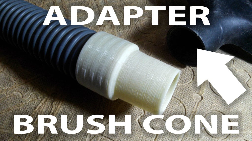 Adapter brush cone for vacuum cleaner