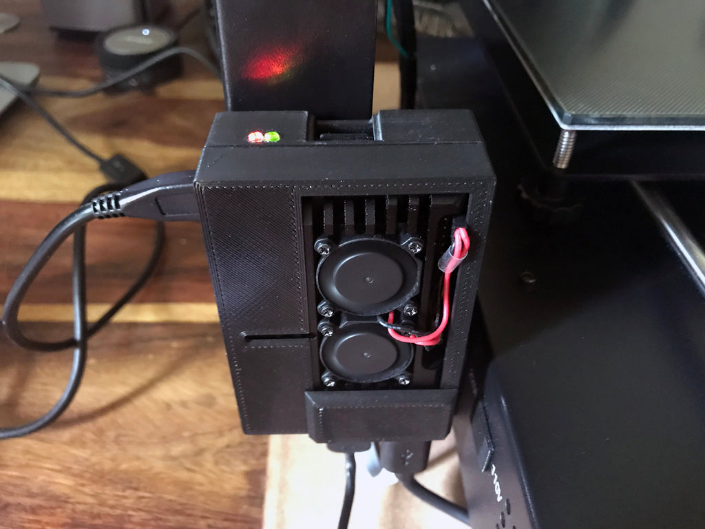 Anycubic Mountable Gear Case for Raspberry Pi 3 B+ with GeeekPi Cooler