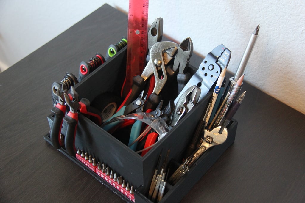 Desk Tool Organizer for Tools and Small Parts