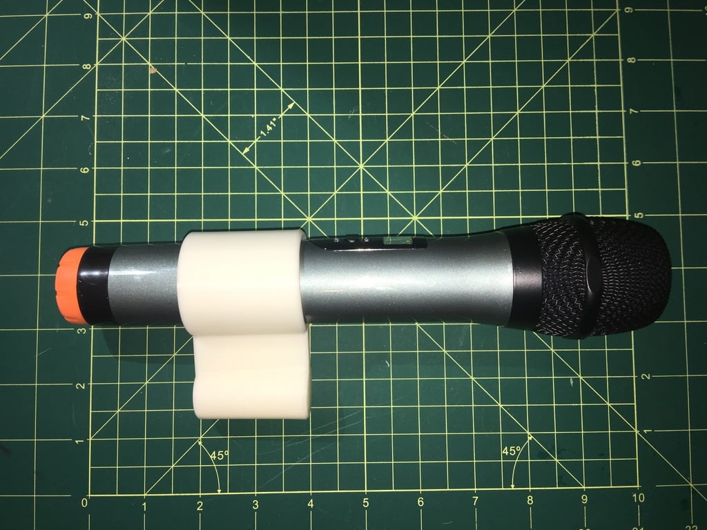 Adapter for microphone stand for larger wireless microphones