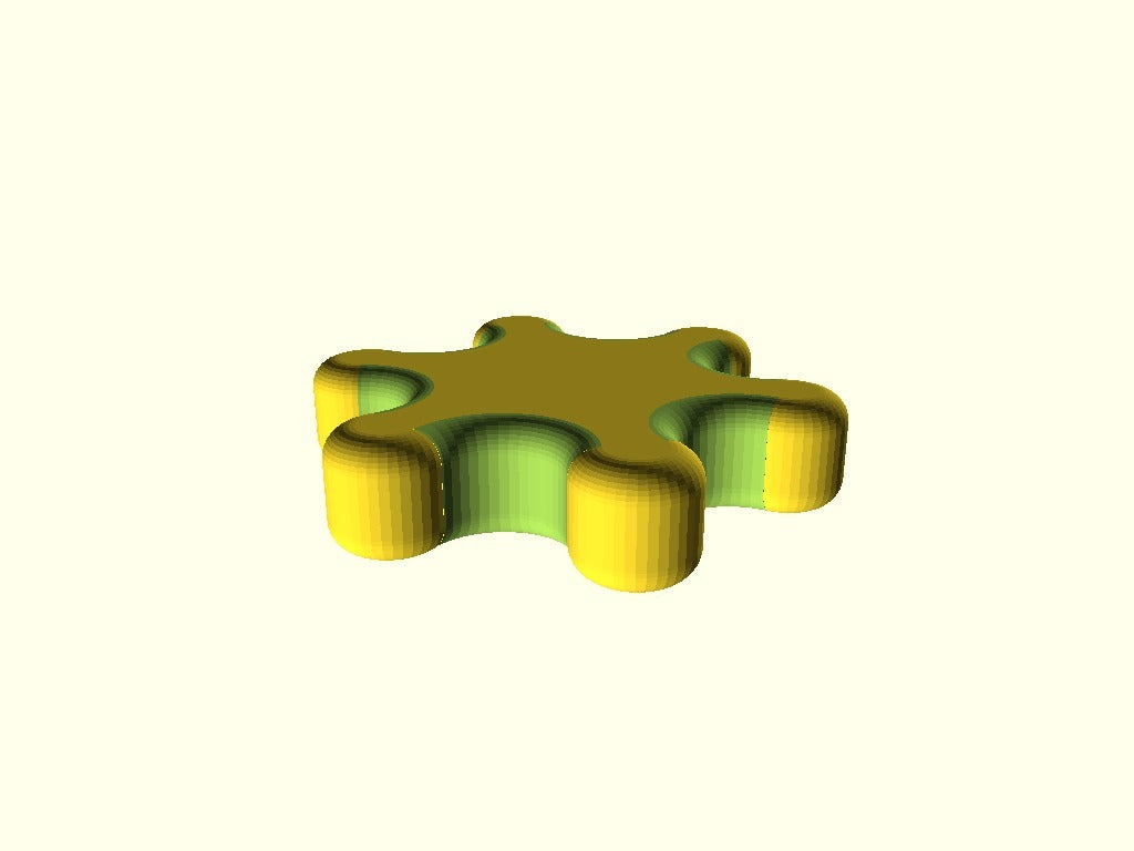 Easy-to-use Flower Knob v1.1 with Rounded Edges