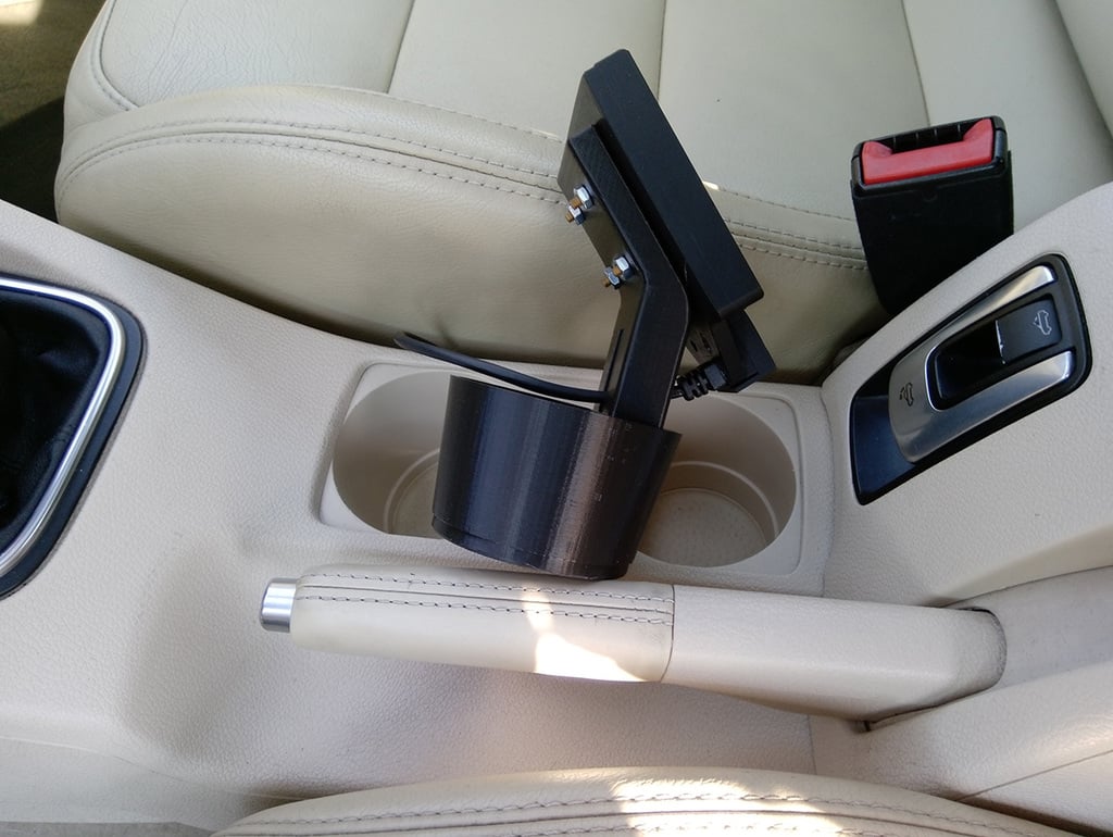Cup Holder-Phone Holder for VW Golf, EOS, Jetta, Scirocco and More