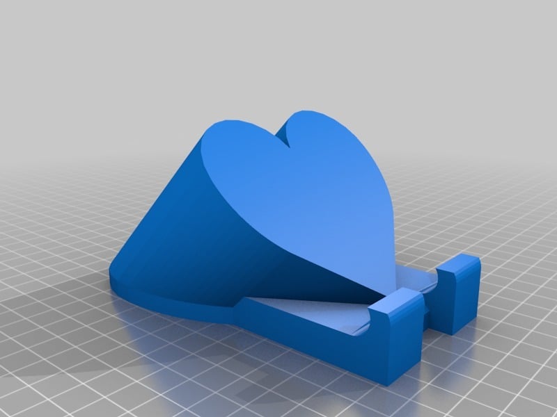 Heart-shaped stand for phone and tablet