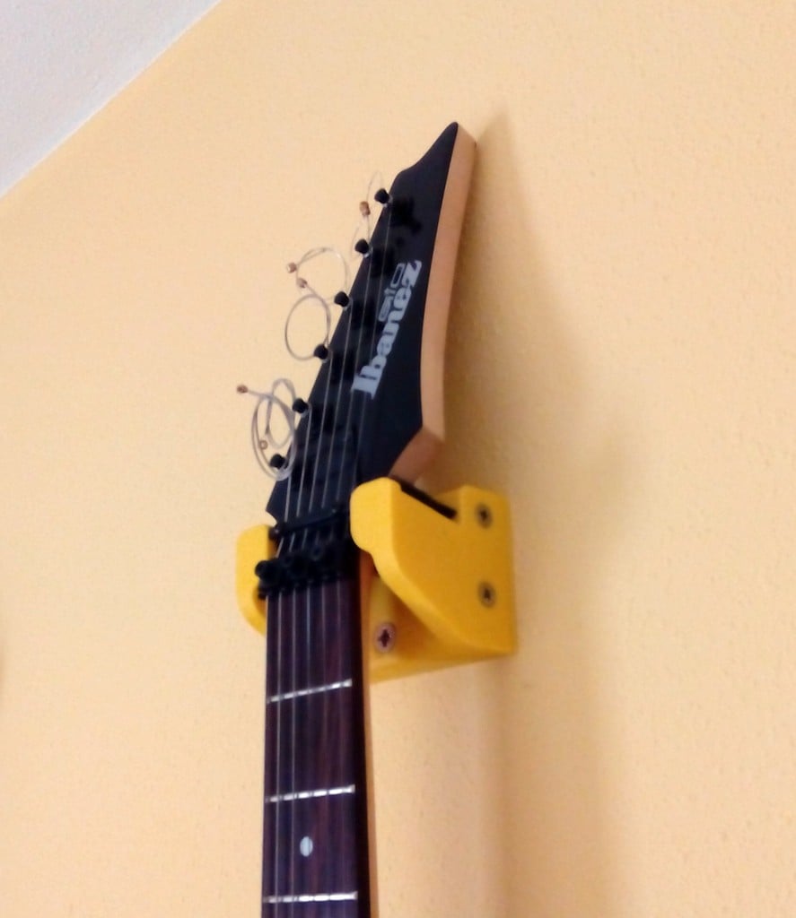 Wall stand for acoustic and electric guitar