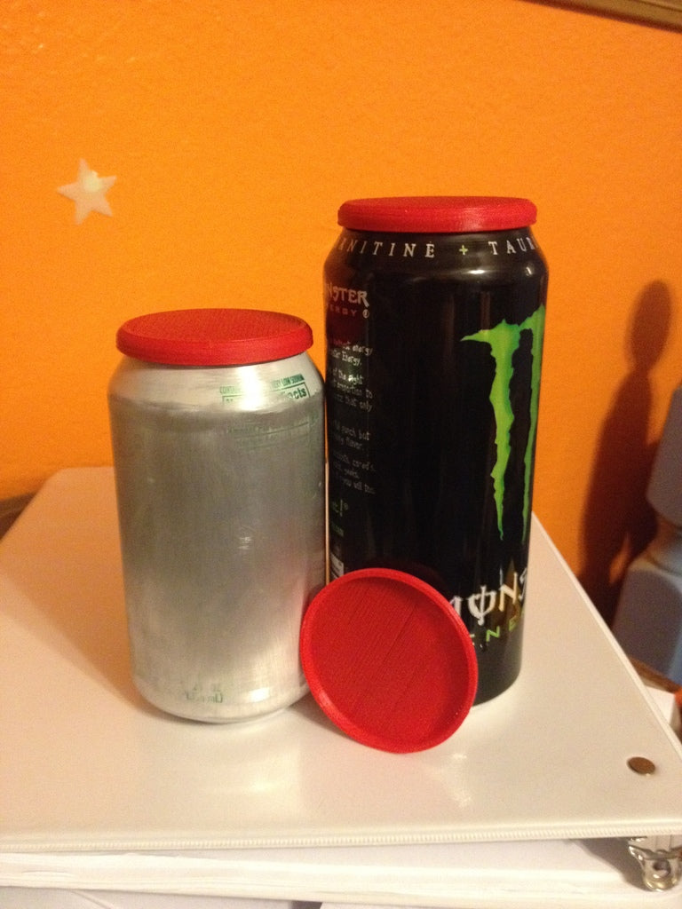 Beverage can lid for storage and spill protection