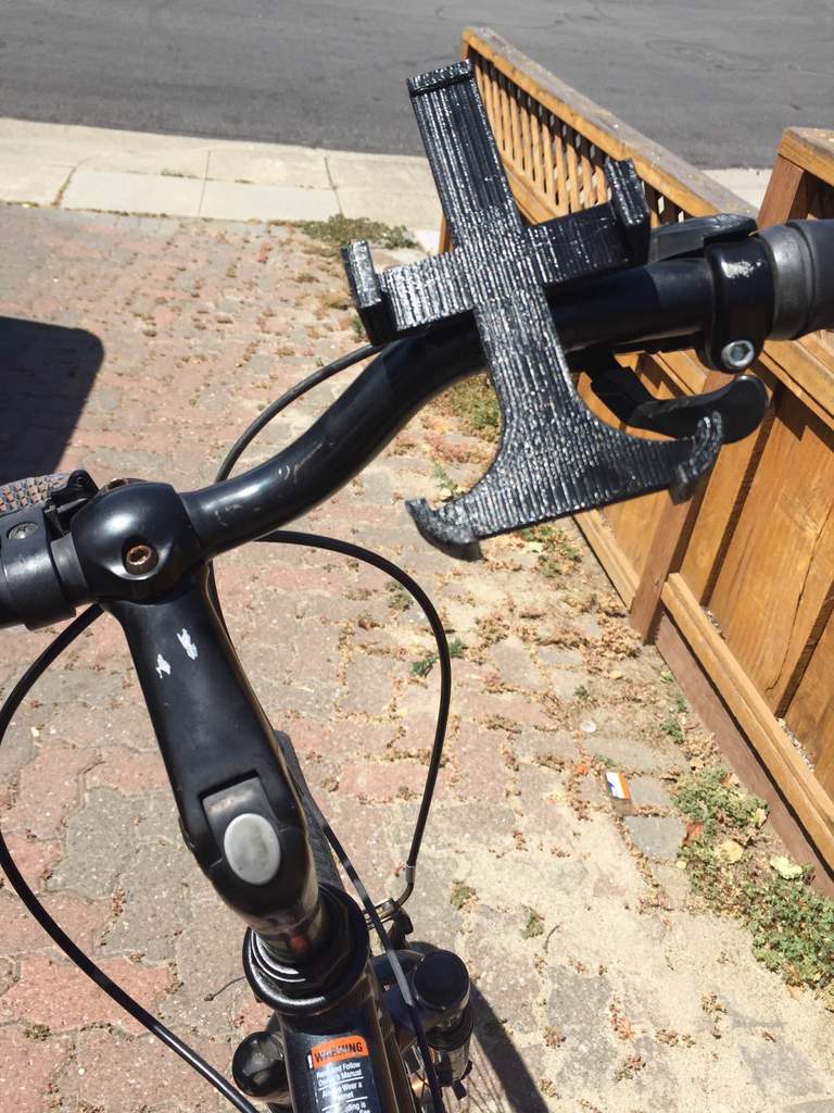 Custom mobile phone holder for bicycle