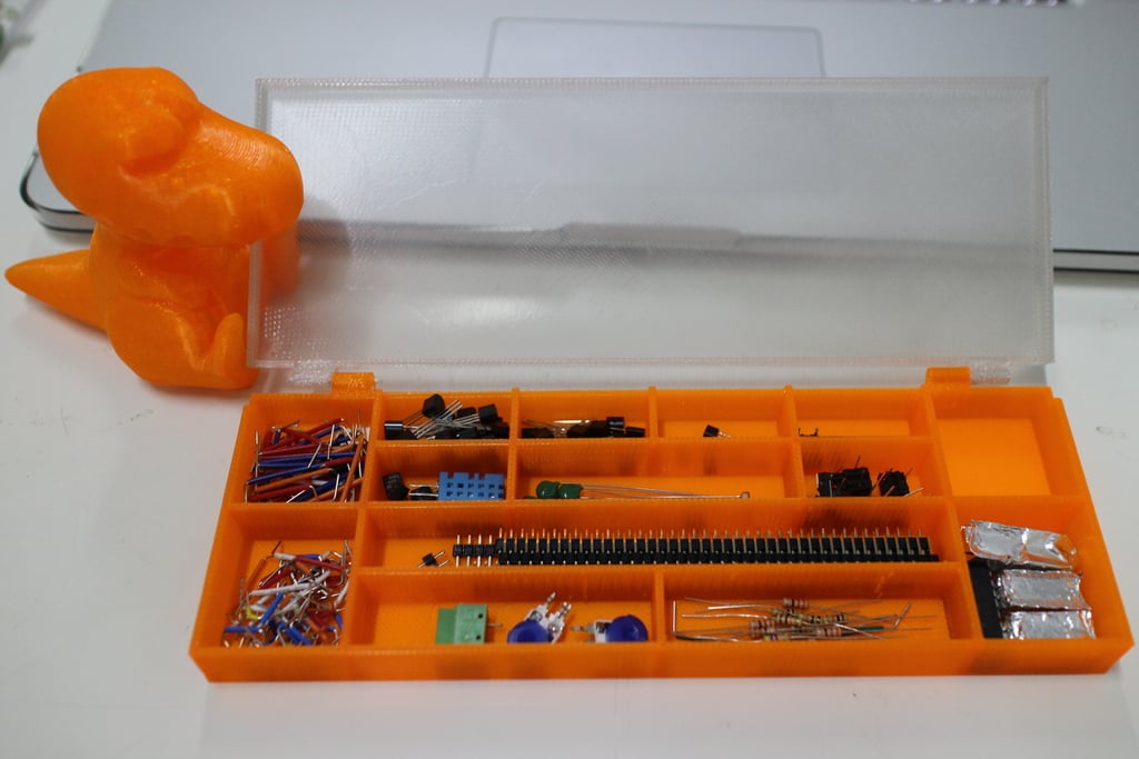 Mini Screw box with lid (Hinge type) for Arduino Projects