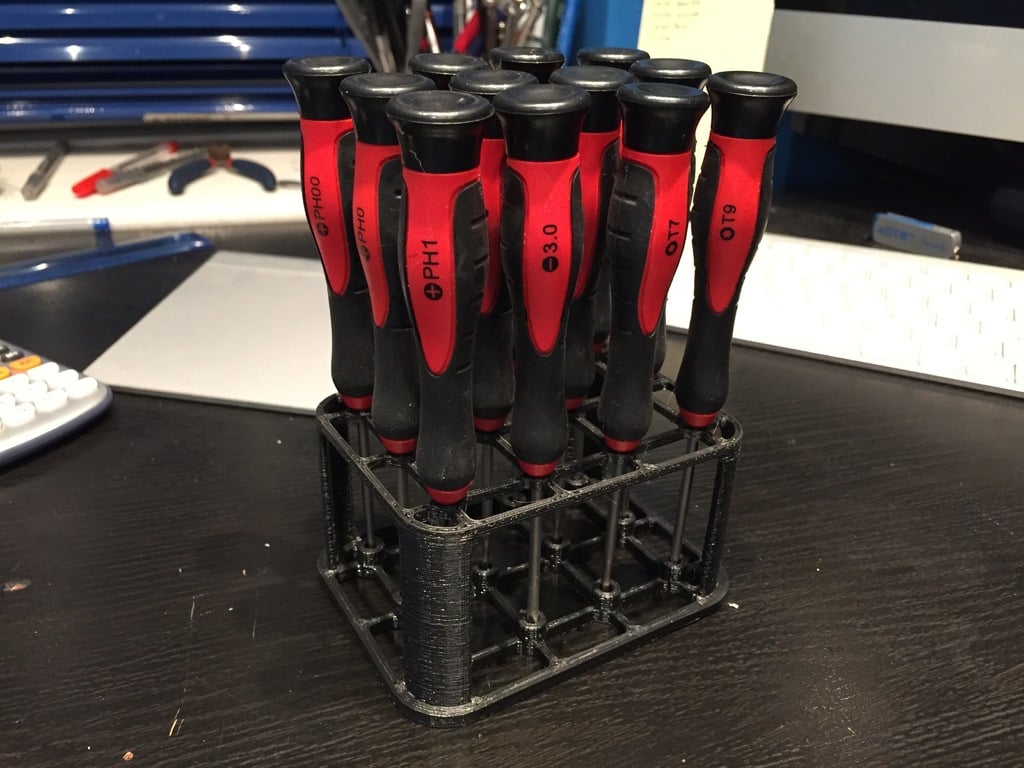 Mini screwdriver holder for 12 screwdrivers