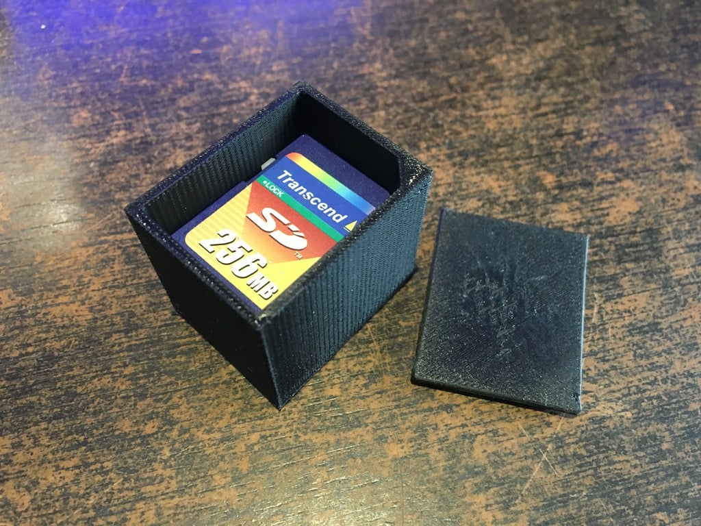 Simple SD Card Case with Lid