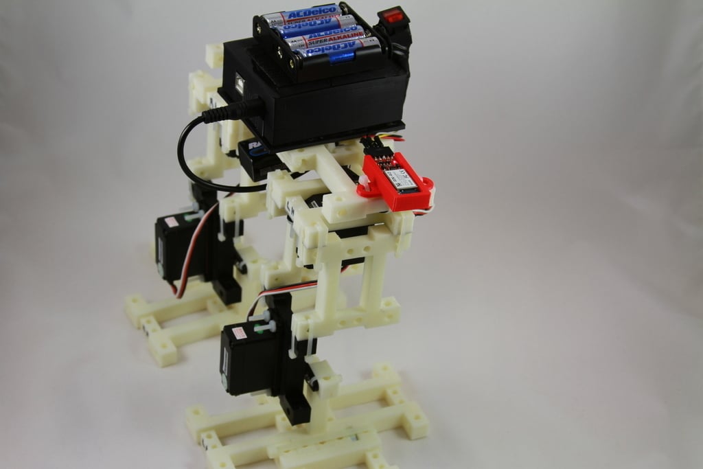 MegaPed Servo I Brace 4-servo Arduino-controlled bipedal robot