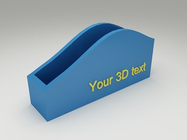 Custom Text Napkin Holder Design 2