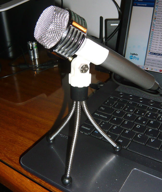 Desktop holder for Sony Microphone with Tripod connection