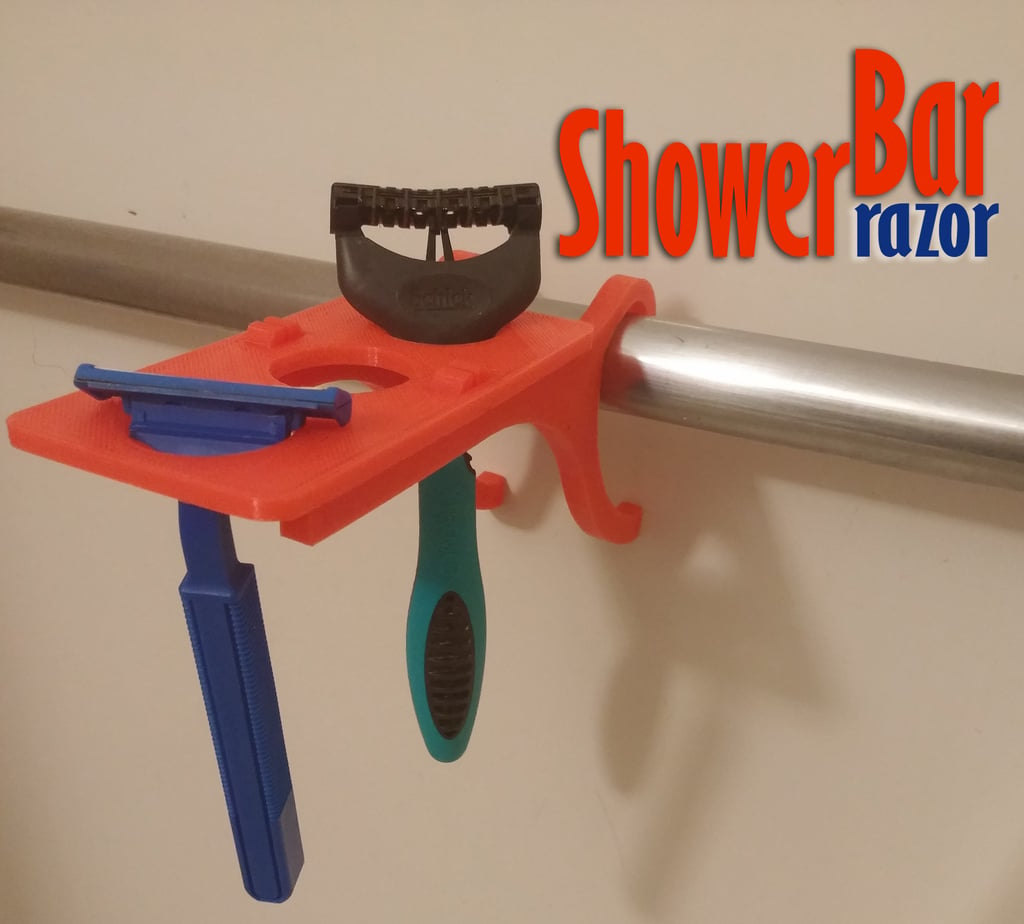 ShowerBar - Razor Edition - Shower Caddy for Razor Blades