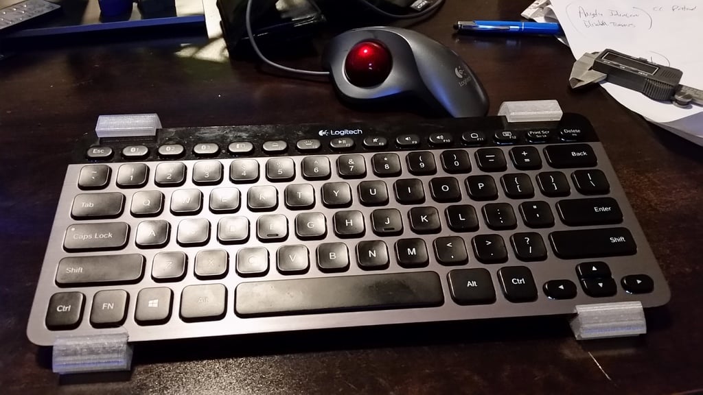 Tiltable stand for Logitech K810 Bluetooth keyboard