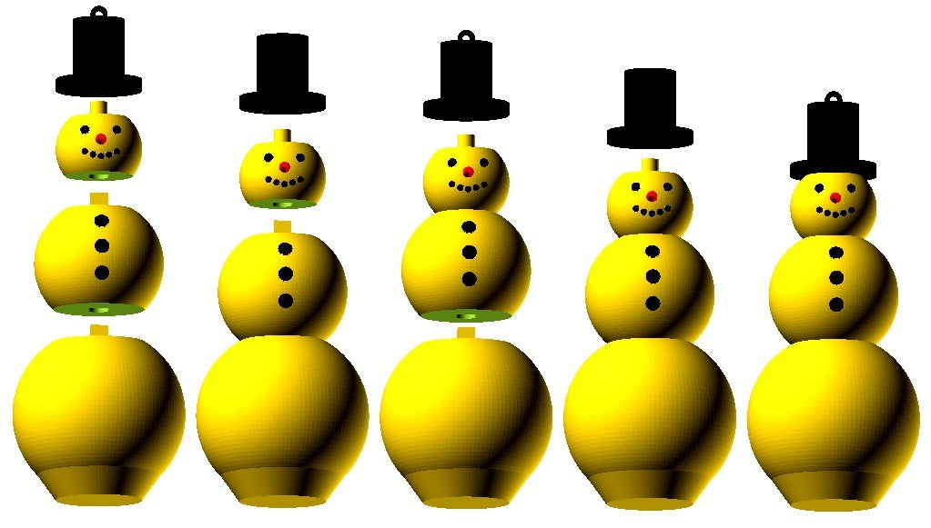 Customizable Modular Snowman