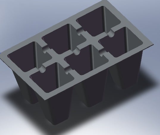 Seed starter tray insert for horticulture and greenhouses