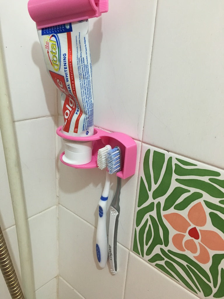 Toothbrush Holder for Toiletries with Extended Design for Toothpaste