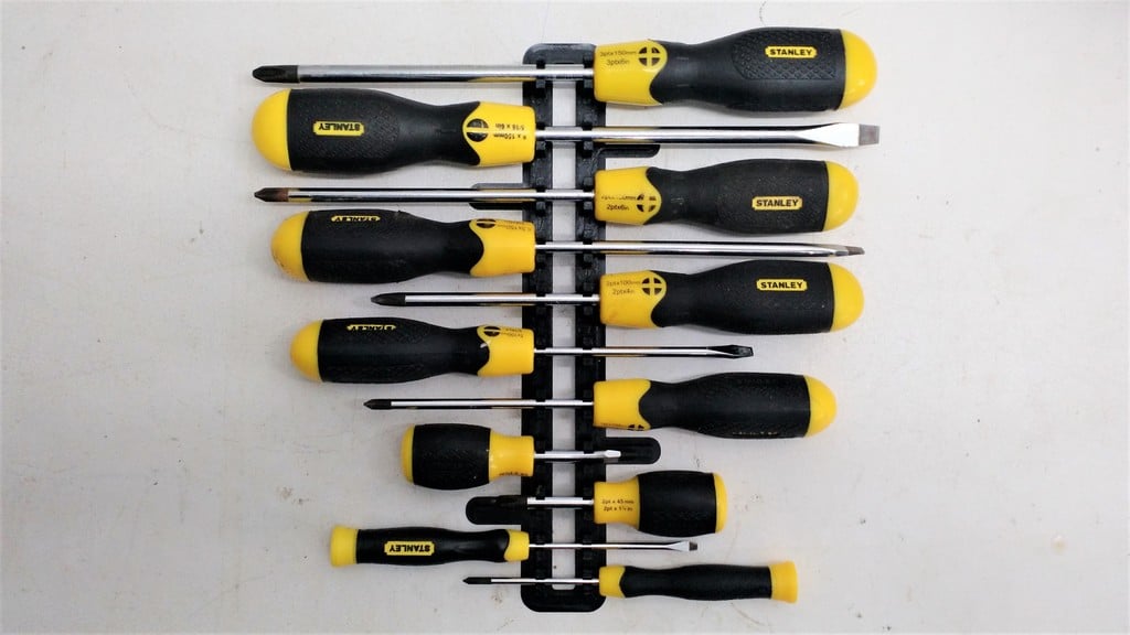 11-piece screwdriver holder for toolbox
