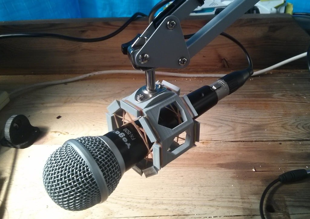 Microphone Shock Mount for Ikea Tertial Lamp