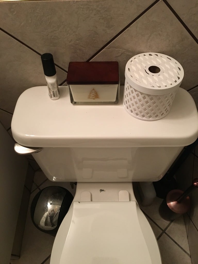 Spare Toilet Paper Holder for Standard Rolls