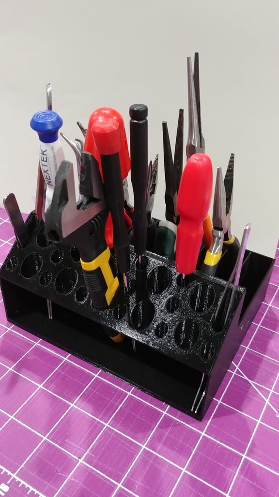 Improved Pliers Holder for Tools and Office Supplies