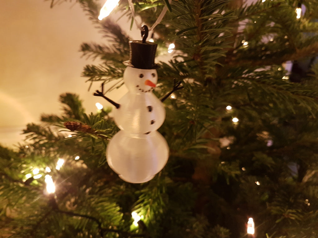 Vase Mode Snowman, Christmas Bauble Edition