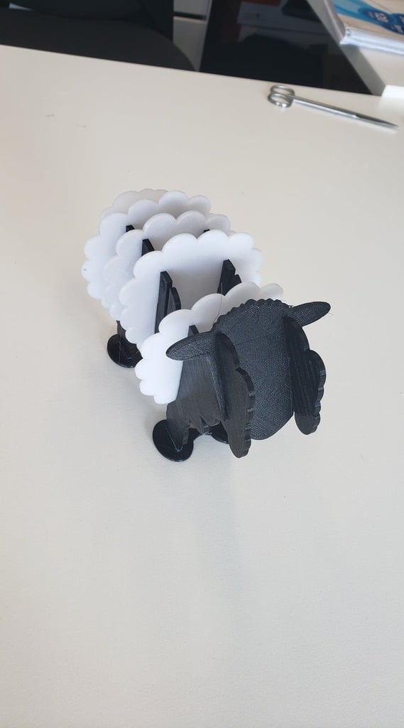 Sheep Coasters in laser-cut MDF and acrylic
