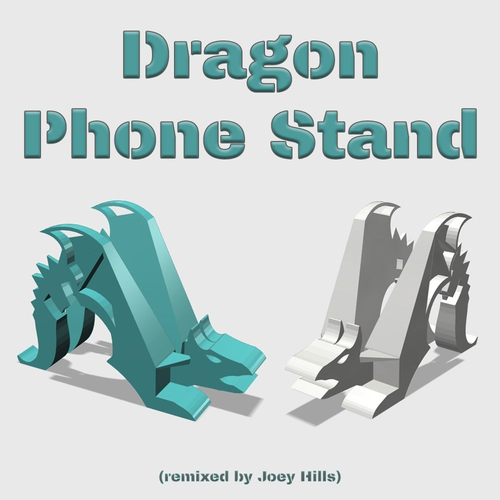 Dragon Phone Stand with Charging Cable Hole