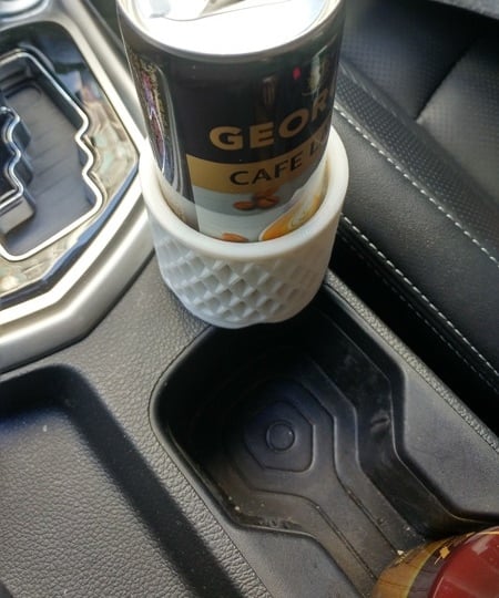 Adapter for small cans for the car&#39;s large can holder