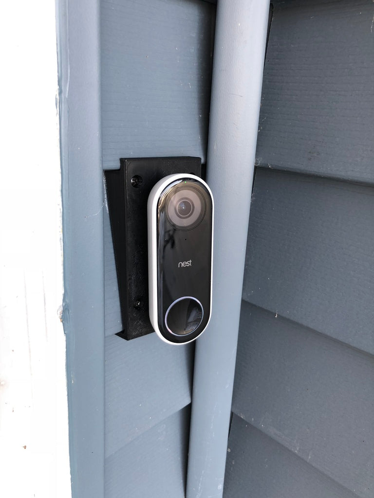 Wall mount for Nest doorbell for vinyl siding