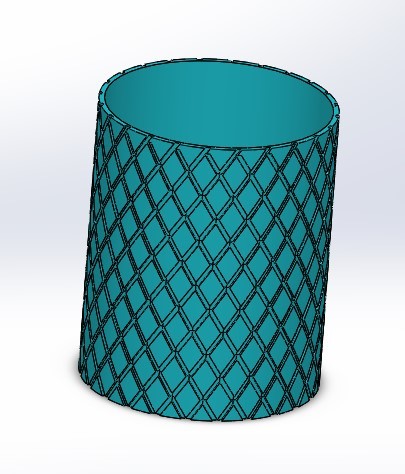 Multifunctional 82x102mm Spiral Engraving Pencil Case/Vase/Organizer
