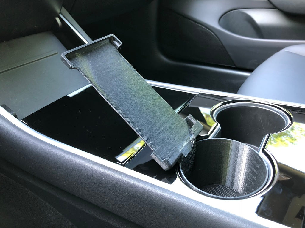 Customizable Tesla Model 3 cup holder mobile holder for iPhone X