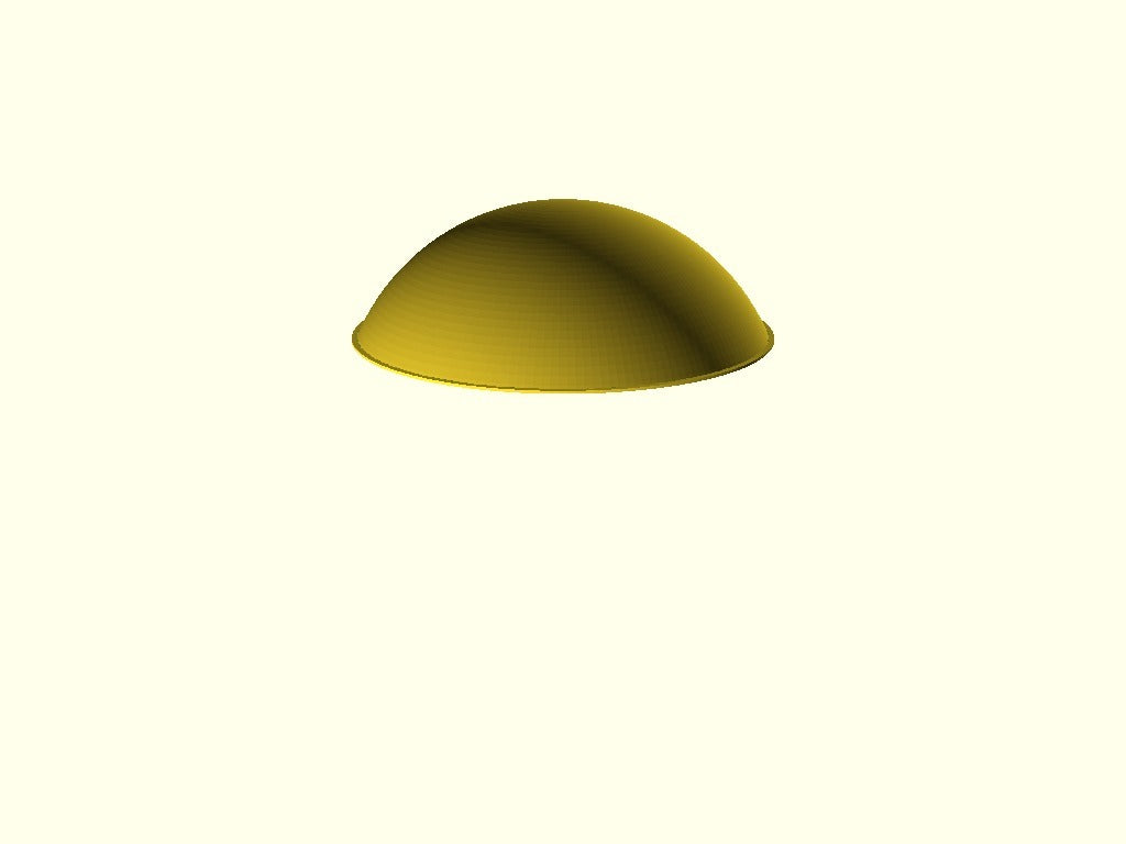Parametric spherical diffuser for Neopixel Ring