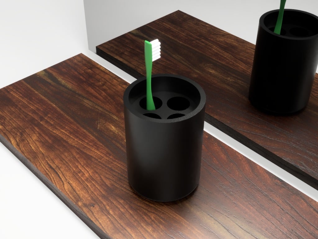 Stylish toothbrush holder for the home