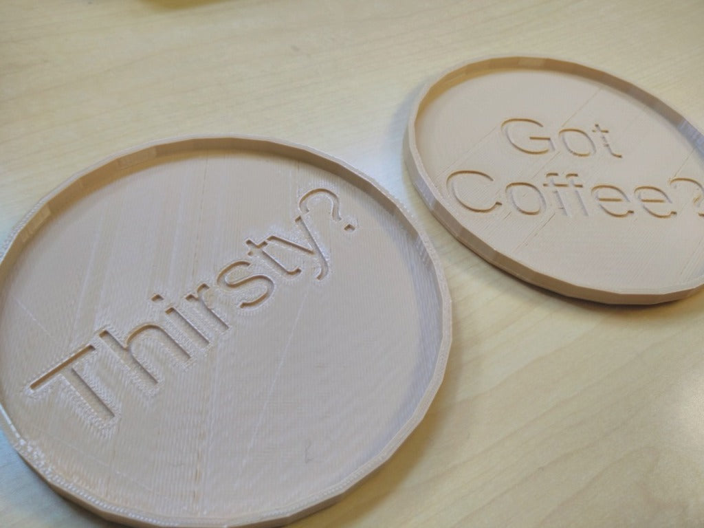 Customizable coasters for coffee, beer and wine