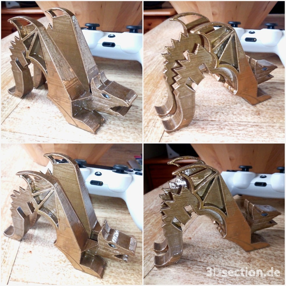 Dragon Phone Stand with Charging Cable Hole