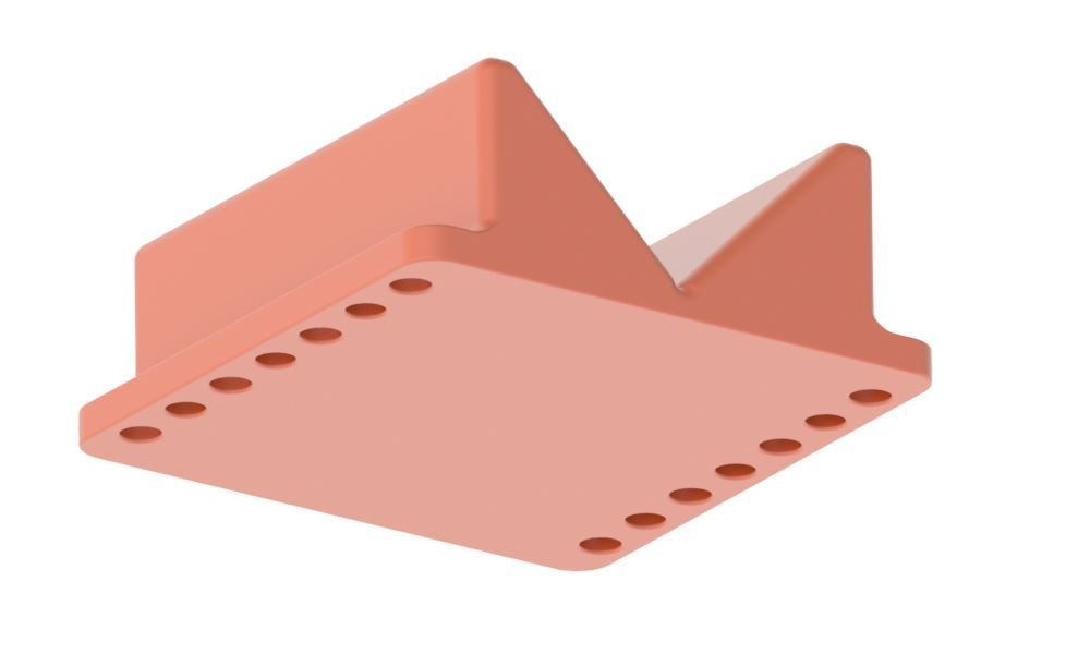 V-block fixture for holding and indexing round parts