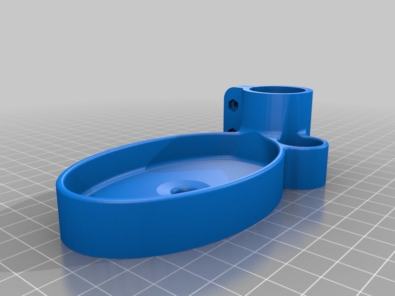 Small shower tray for 25mm shower rod