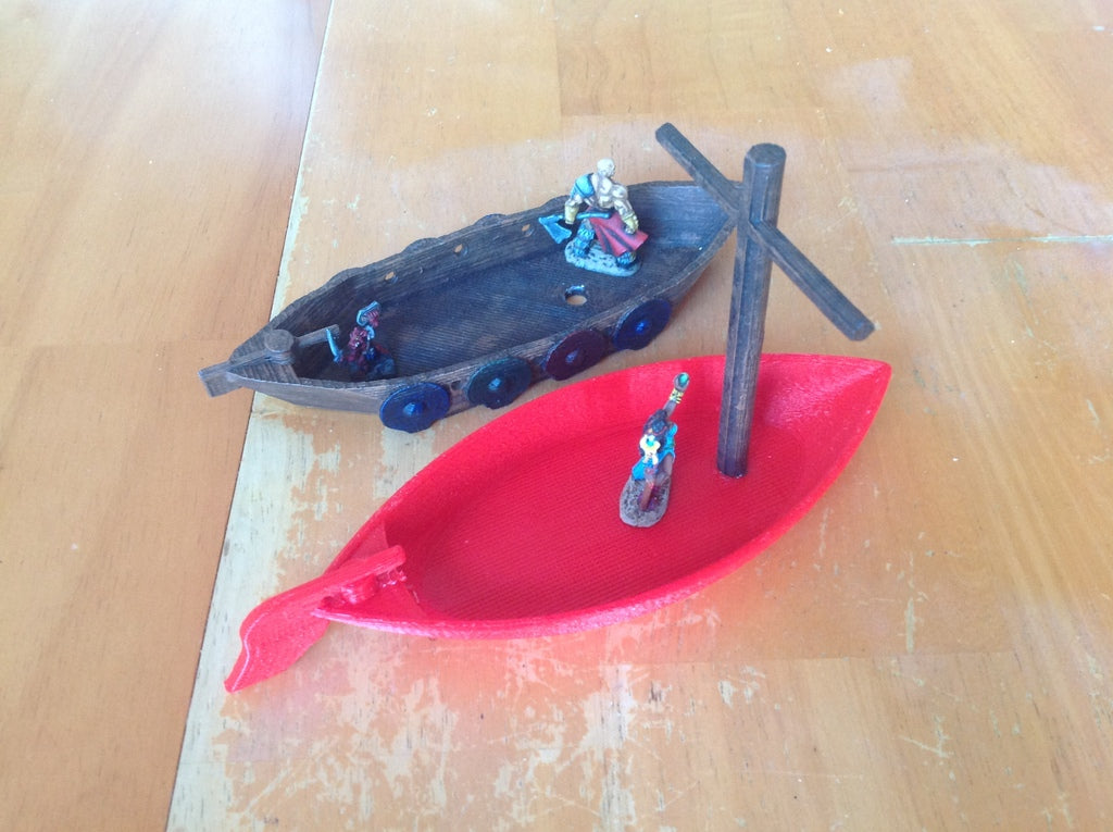 Boat for Dungeons and Dragons miniature terrain