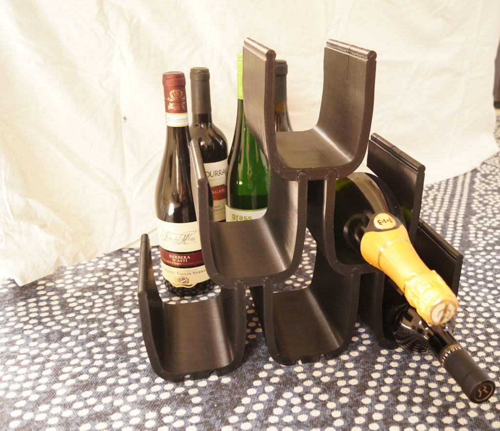 Modular wine rack for storing wine and other objects