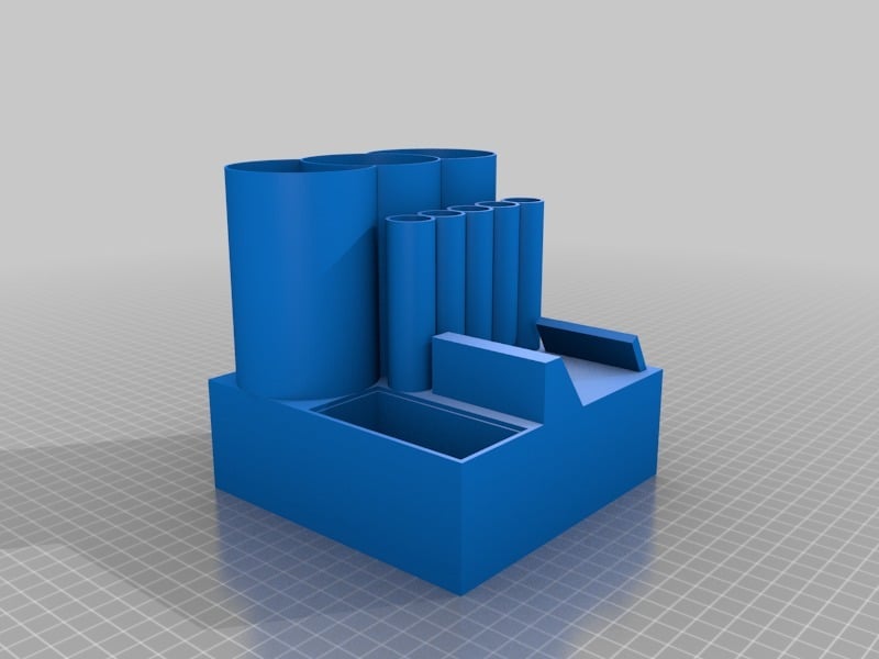 Desk Organiser with Secret Storage and Built-in Supports