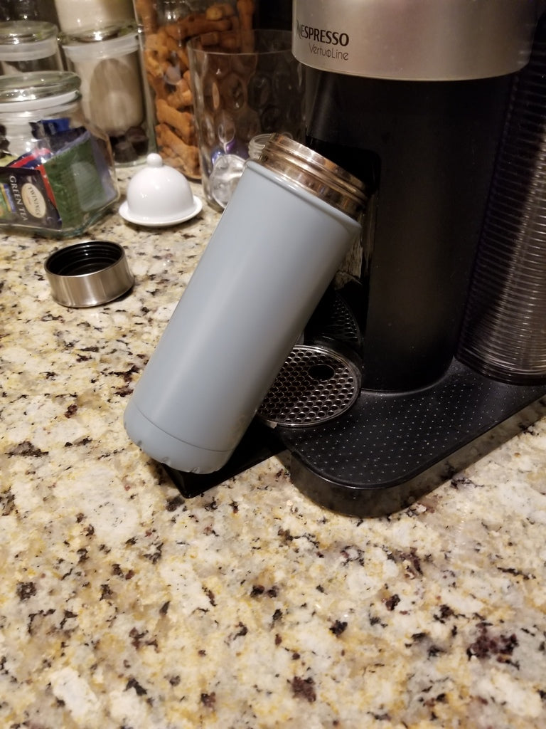 Vertuoline Holder for tall coffee bottles for Nespresso machines